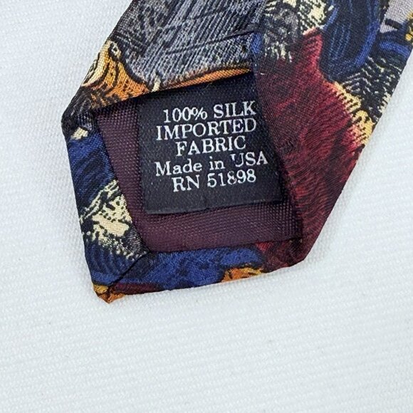 Vintage Tango Max Raab Tie Silk Americana Firefighters 1896 Firemen Necktie USA - Picture 4 of 12